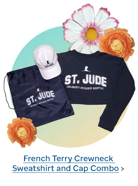 French Terry Crewneck Sweatshirt and Cap Combo